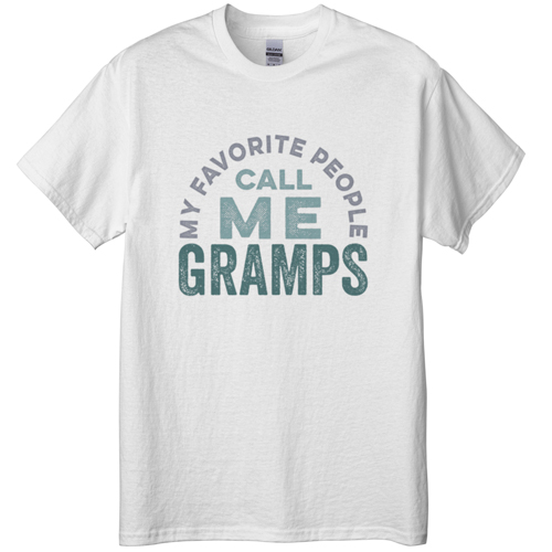 Call Me Nickname T-shirt, Adult (L), White, Customizable front, Blue, lake