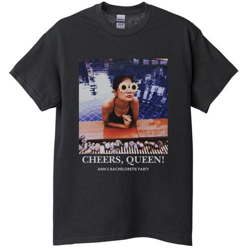 Gallery of One T-shirt, Adult (XL), Black, Customizable front, White, white