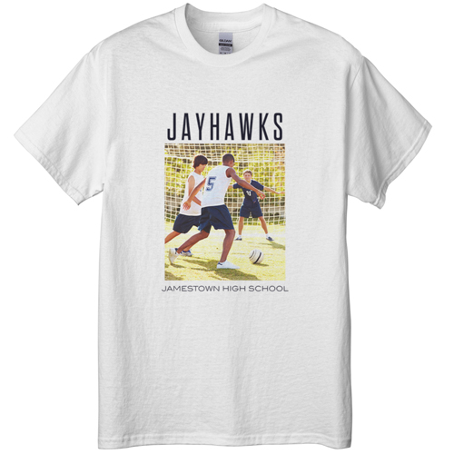 Gallery of One Portrait T-shirt, Adult (XXL), White, Customizable front, White, white