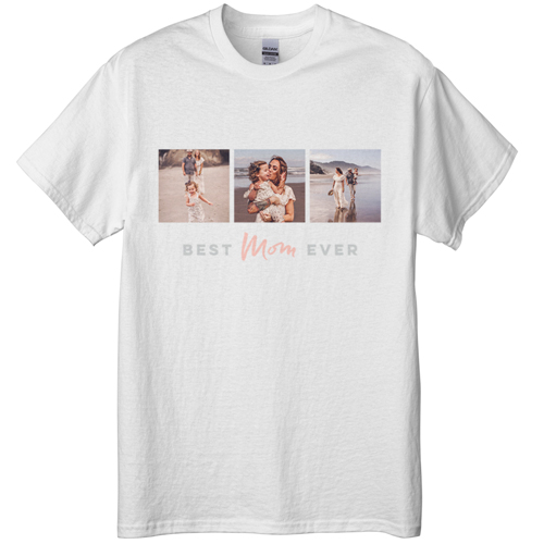The Best Three T-shirt, Adult (3XL), White, Customizable front, White