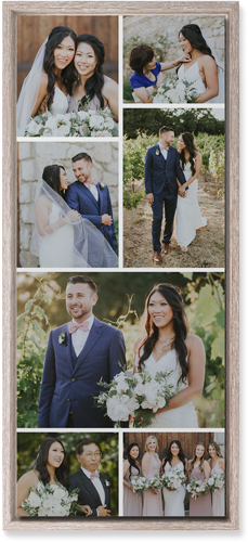 Gallery of Seven Pano Wall Art, Rustic, Single piece, Mounted, 10x24, Multicolor, multi