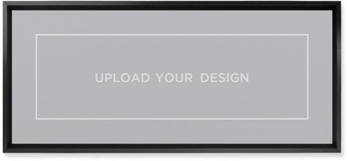 Upload Your Own Design Landscape Wall Art, Black, Single piece, Mounted, 10x24, Multicolor