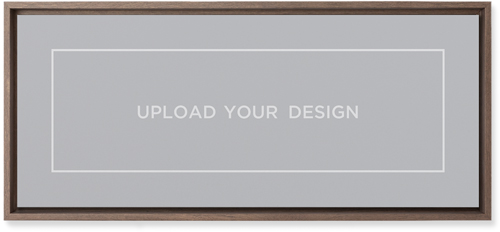 Upload Your Own Design Landscape Wall Art, Walnut, Single piece, Mounted, 10x24, Multicolor, multi
