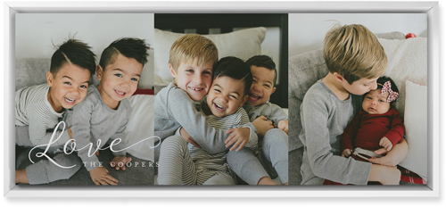 Just Love Pano Trio Wall Art, White, Single piece, Mounted, 10x24, White