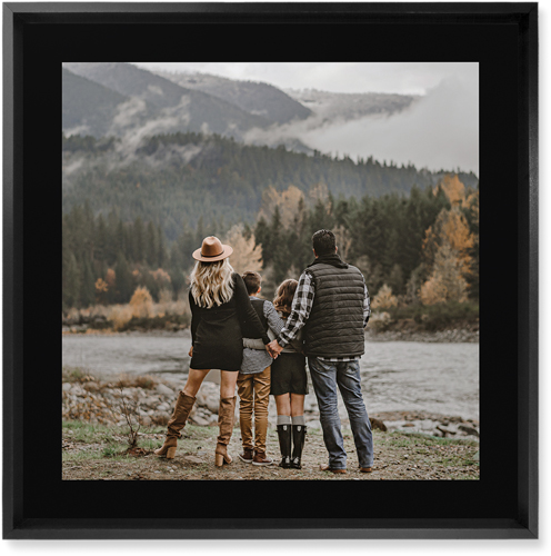 Simple Gallery of One Border Wall Art, Black, Single piece, Mounted, 16x16, Multicolor, multi