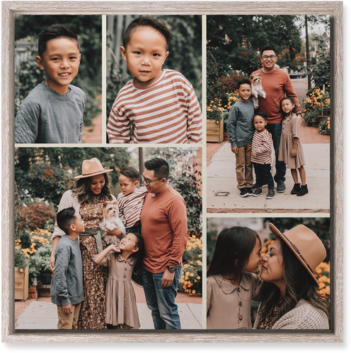 Gallery of Five Wall Art, Rustic, Single piece, Mounted, 16x16, Multicolor, multi