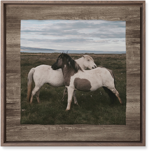 Countryside Wall Art, Walnut, Single piece, Mounted, 16x16, Brown