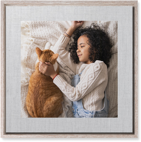 Full Frame One Wall Art, Rustic, Single piece, Mounted, 16x16, White, white