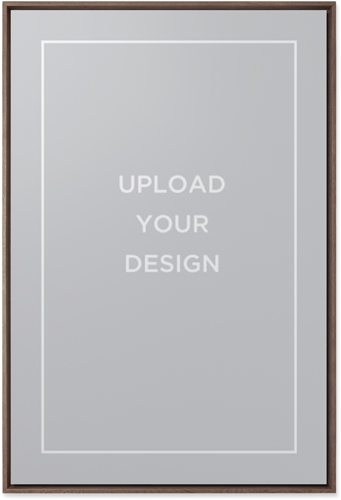 Upload Your Own Design Wall Art, Walnut, Single piece, Mounted, 24x36, Multicolor, multi