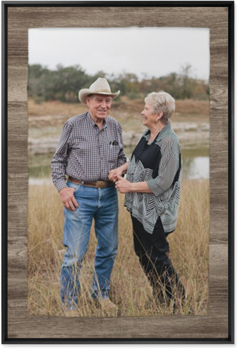 Countryside Portrait Wall Art, Black, Single piece, Mounted, 24x36, Brown, wood