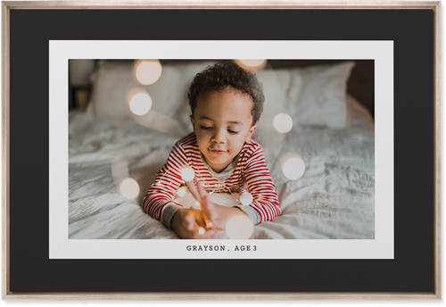 Frame Up Wall Art, Metallic, Single piece, Mounted, 24x36, Gray, charcoal