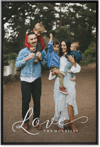 Just Love Portrait Wall Art, Black, Single piece, Mounted, 24x36, White