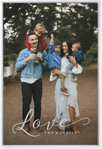Just Love Portrait Wall Art, White, Single piece, Mounted, 24x36, White