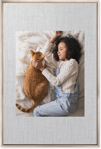 Full Frame One Wall Art, Metallic, Single piece, Mounted, 24x36, White