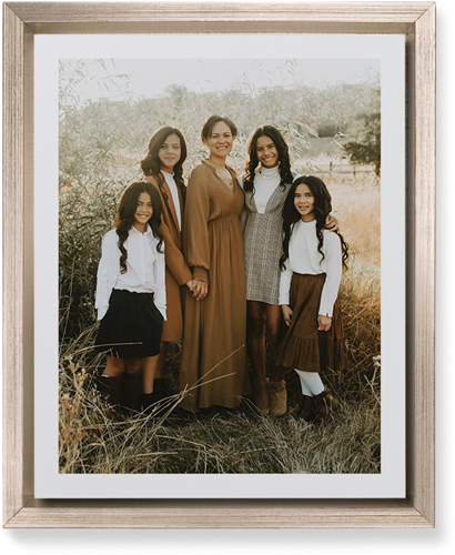 Simple Gallery of One Border Portrait Wall Art, Metallic, Single piece, Mounted, 8x10, Multicolor