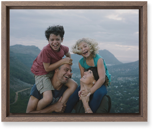 Photo Gallery Wall Art, Walnut, Single piece, Mounted, 8x10, Multicolor