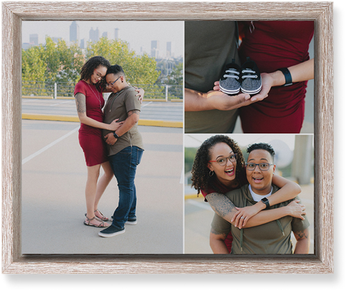 Three Piece Wall Art, Rustic, Single piece, Mounted, 8x10, Multicolor