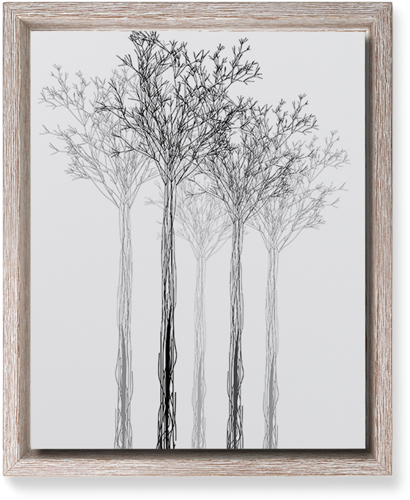 Forest Silhouette Wall Art, Rustic, Single piece, Mounted, 8x10, Multicolor