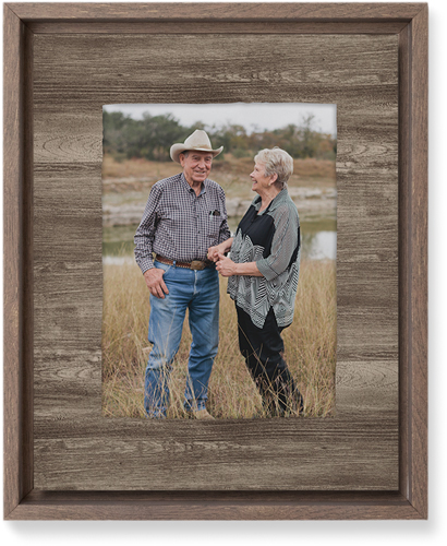 Countryside Portrait Wall Art, Walnut, Single piece, Mounted, 8x10, Brown