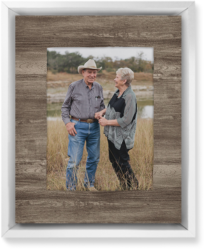 Countryside Portrait Wall Art, White, Single piece, Mounted, 8x10, Brown, wood