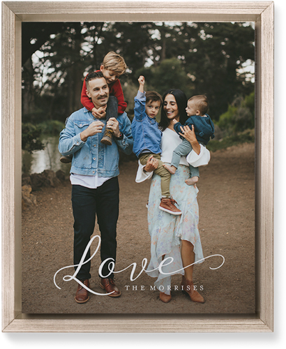 Just Love Portrait Wall Art, Metallic, Single piece, Mounted, 8x10, White, white