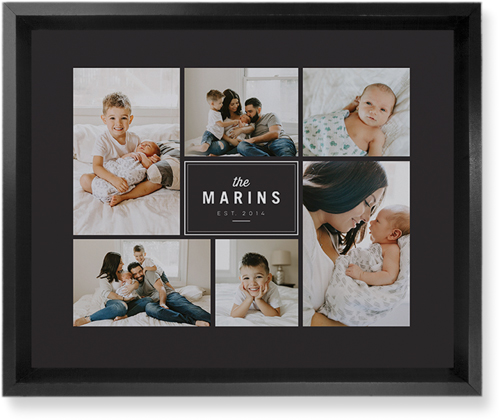 Round We Go Wall Art, Black, Single piece, Mounted, 8x10, Gray, charcoal