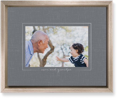 Take Shape Wall Art, Metallic, Single piece, Mounted, 8x10, Gray, slate