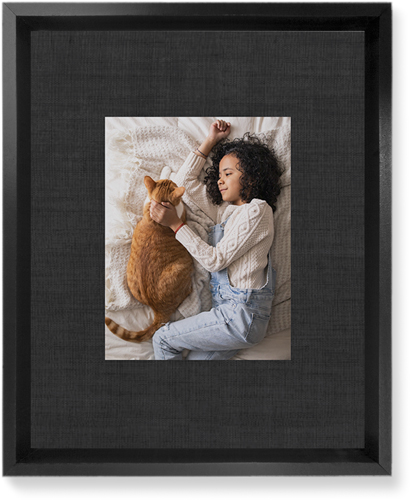 Full Frame One Wall Art, Black, Single piece, Mounted, 8x10, Black