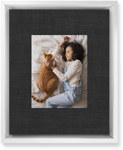 Full Frame One Wall Art, White, Single piece, Mounted, 8x10, Black