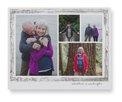 Brushed Border Collage Of Four Wall Art, No Frame, Single piece, Mounted, 8x10, Brown, taupe