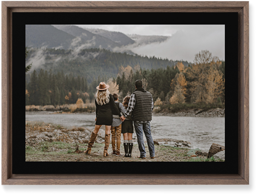 Simple Gallery of One Border Wall Art, Walnut, Single piece, Mounted, 10x14, Multicolor