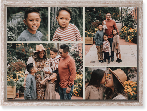 Gallery of Five Wall Art, Rustic, Single piece, Mounted, 10x14, Multicolor, multi