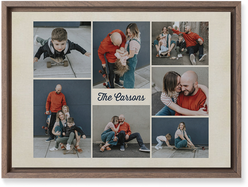 Seven Wonders Wall Art, Walnut, Single piece, Mounted, 10x14, Multicolor, multi