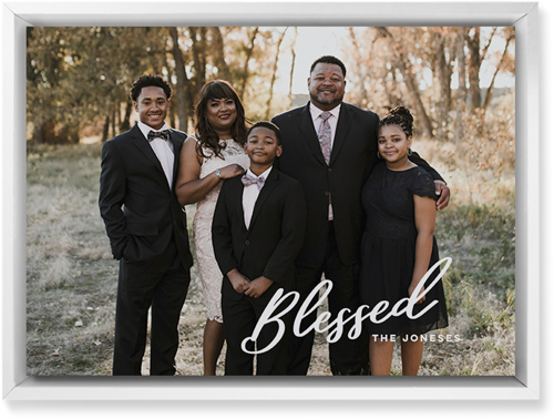 Blessed Letters Wall Art, White, Single piece, Mounted, 10x14, White