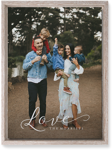 Just Love Portrait Wall Art, Rustic, Single piece, Mounted, 10x14, White, white