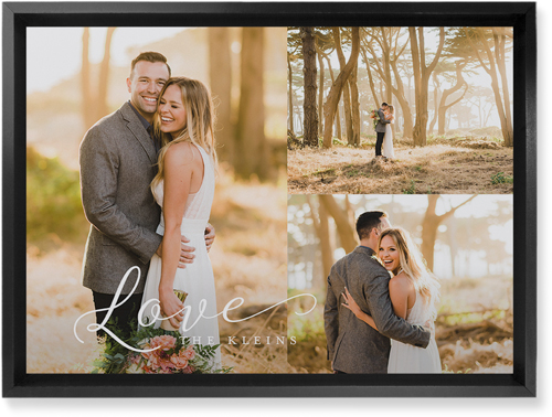 Just Love Trio Wall Art, Black, Single piece, Mounted, 10x14, White