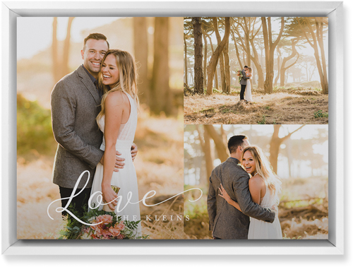 Just Love Trio Wall Art, White, Single piece, Mounted, 10x14, White, white