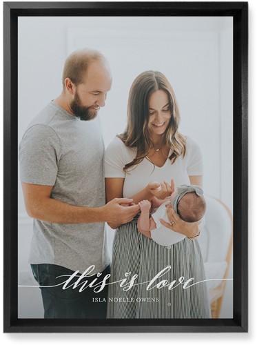 Love Is Portrait Wall Art, Black, Single piece, Mounted, 10x14, White