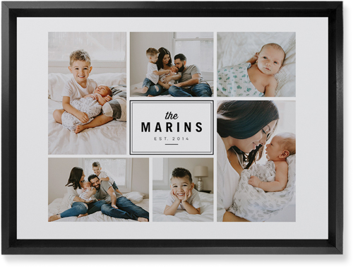 Round We Go Wall Art, Black, Single piece, Mounted, 10x14, White, white