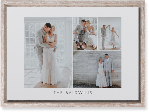 Four Corners Wall Art, Rustic, Single piece, Mounted, 10x14, White, white