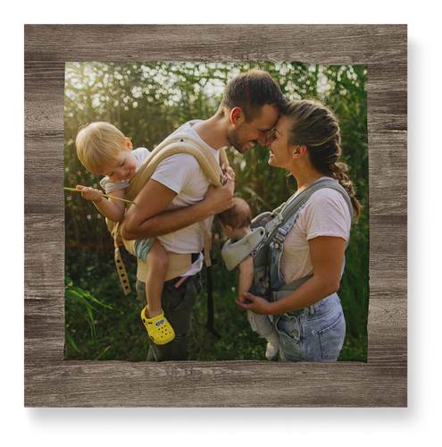 Countryside Wall Art, No Frame, Single piece, Mounted, 12x12, Brown, wood