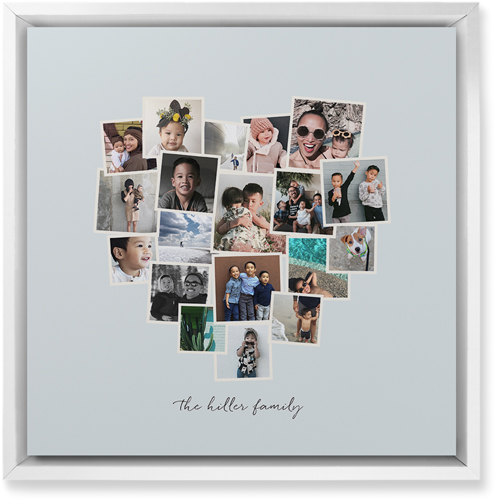 Heart Strings Wall Art, White, Single piece, Mounted, 12x12, Gray, air