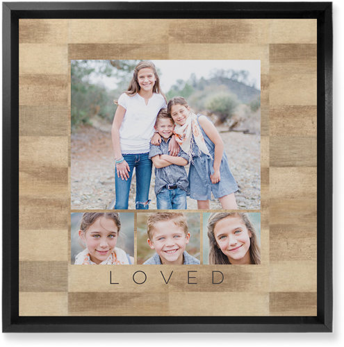 Four Real Wall Art, Black, Single piece, Mounted, 12x12, Beige