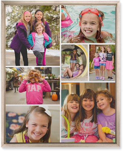 Gallery of Seven Wall Art, Metallic, Single piece, Mounted, 16x20, Multicolor, multi