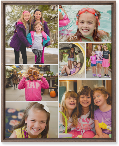 Gallery of Seven Wall Art, Walnut, Single piece, Mounted, 16x20, Multicolor, multi