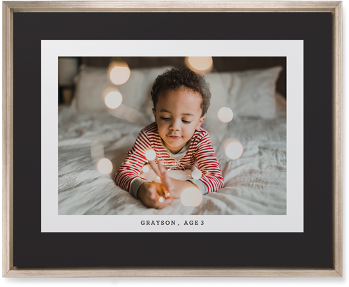 Frame Up Wall Art, Metallic, Single piece, Mounted, 16x20, Gray