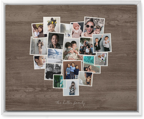 Heart Strings Wall Art, White, Single piece, Mounted, 16x20, Brown