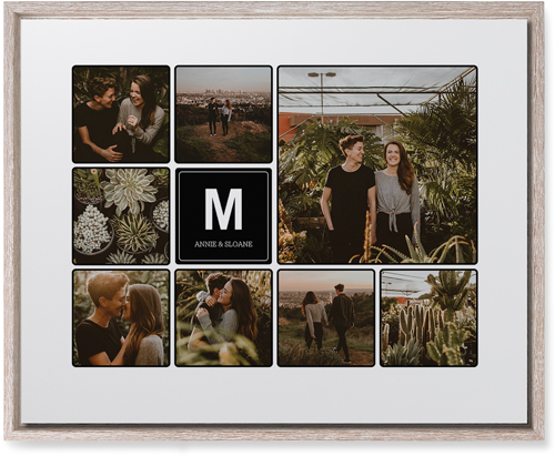 Photo Tiles Wall Art, Rustic, Single piece, Mounted, 16x20, Black, black