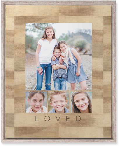 Four Real Wall Art, Rustic, Single piece, Mounted, 16x20, Beige