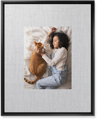Full Frame One Wall Art, Black, Single piece, Mounted, 16x20, White